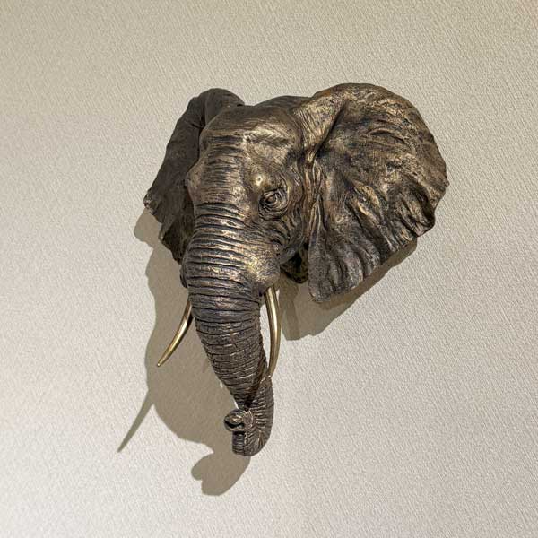 ゾウの壁掛け 象 エレファント ぞうの壁掛け elephant アニマルヘッド