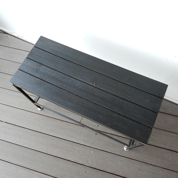 アイアンとウッドのフリーラック プランタースタンド 花台 2段 ラック