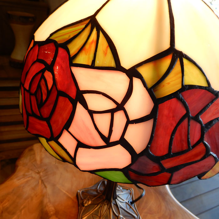 ステンドランプ 薔薇 ステンドグラス ランプ おしゃれ ばら バラ