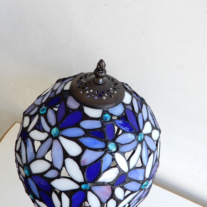 ステンドランプ BLOOM BLUE ステンドグラス ランプ おしゃれ 花