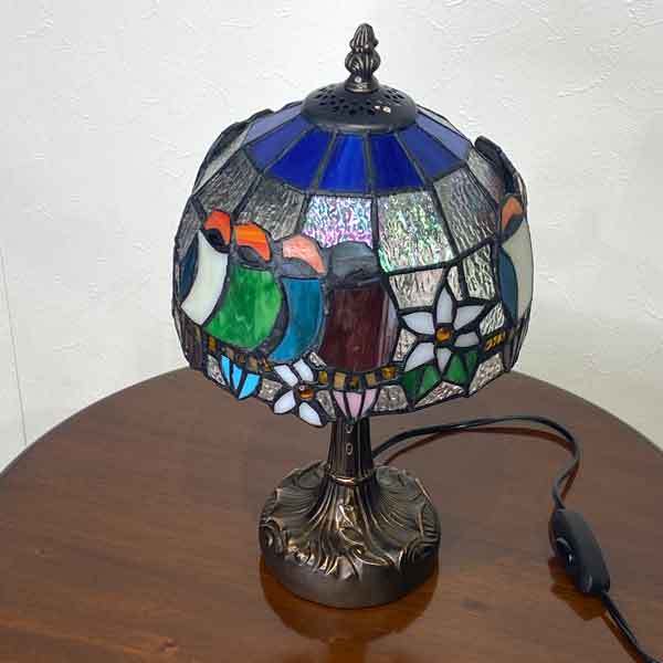 ステンドランプ バード S ステンドガラス ランプ ステンドグラス