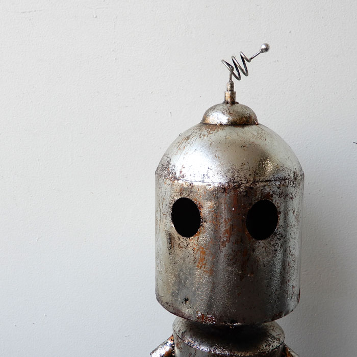 メタルロボ H74 置物 ガーデンオーナメント おしゃれ ガーデニング