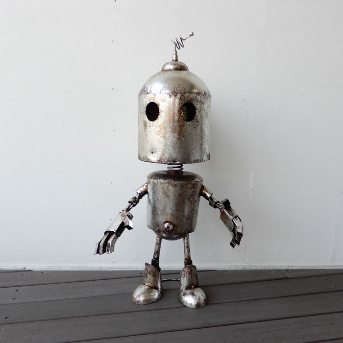 メタルロボ H74 置物 ガーデンオーナメント おしゃれ ガーデニング