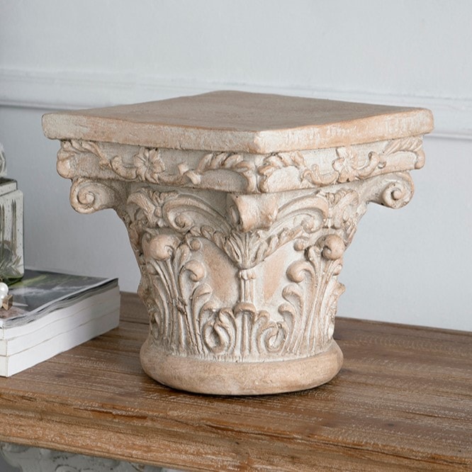 アクセントテーブル 宮殿柱デザイン Sサイズ 台座 テーブル サイド