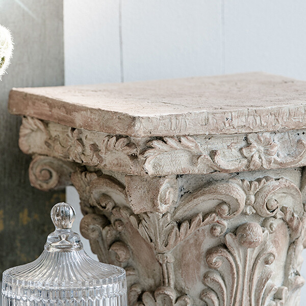 アクセントテーブル 宮殿柱デザイン Sサイズ 台座 テーブル サイド