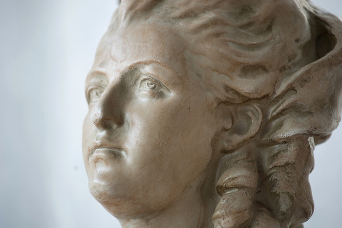 イタリア製 ブロンズ マリーアントワネット胸像 トコヒ 東さ7-0831