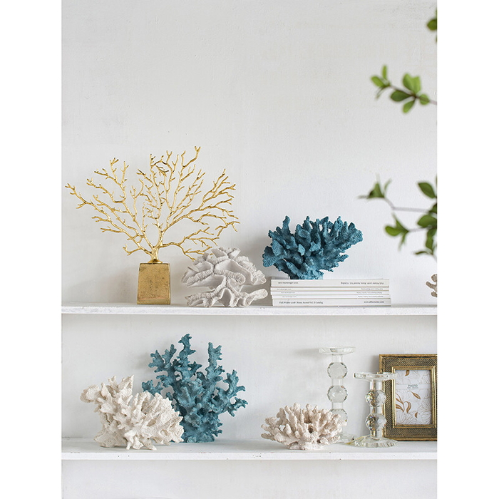 珊瑚オブジェ ミントブルー 珊瑚 サンゴ Coral Mintblue インテリア