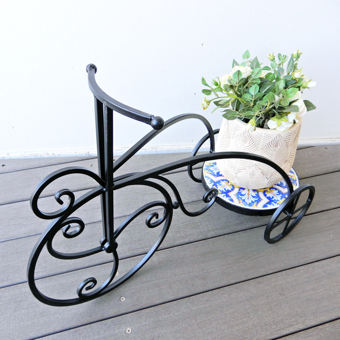 トライシクル プランター ブルー イエロー 観葉植物 おしゃれ