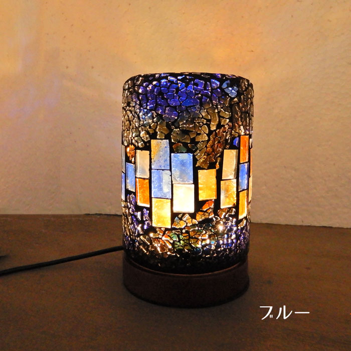 モザイクランプ FERS 白熱球付き テーブルランプ モザイク ガラス