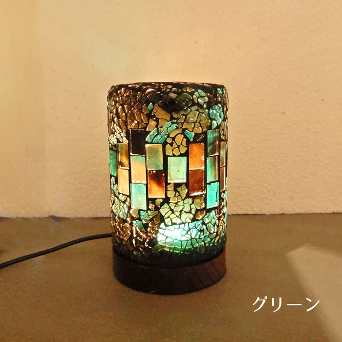 モザイクランプ FERS 白熱球付き テーブルランプ モザイク ガラス