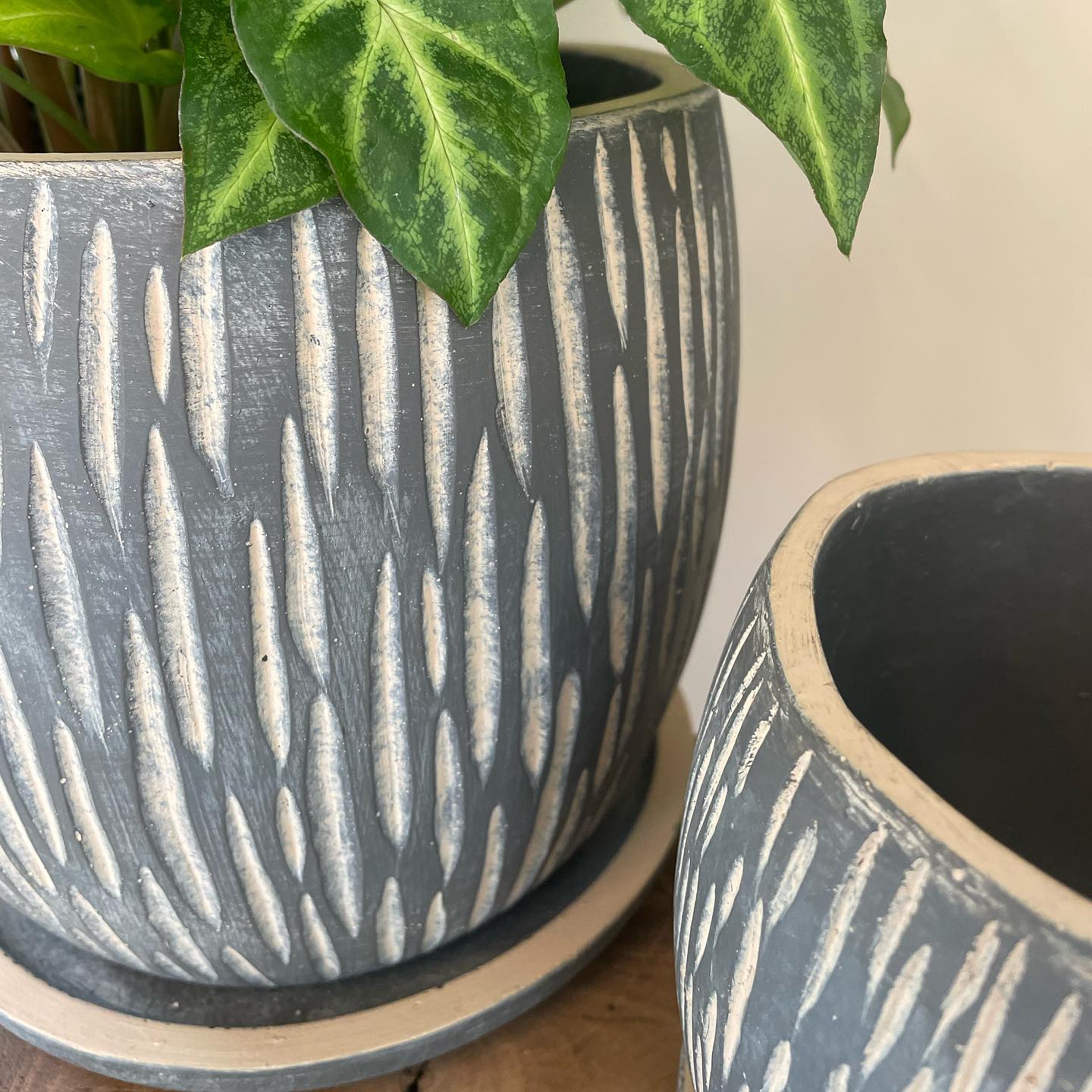 フラワーポット 鉢カバー プランター セメント おしゃれ モード 可愛い