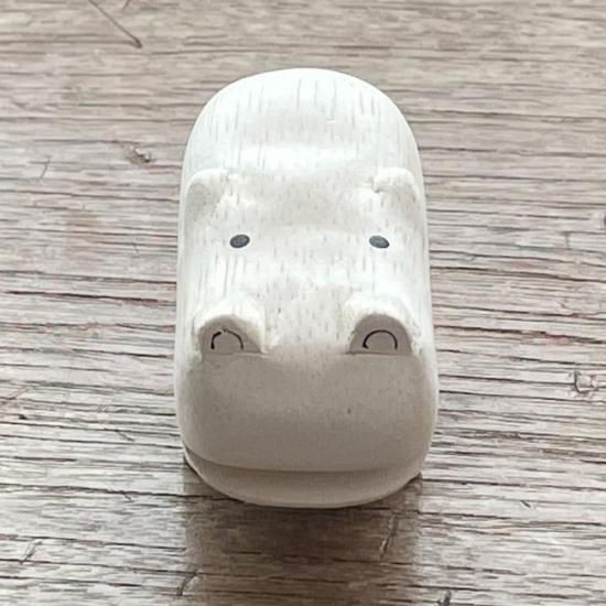 カバの木彫り かば カバ hippo ヒポポタマス 木彫り 置物 アニマル