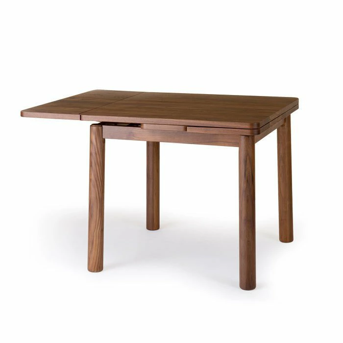 ダイニングテーブル 85幅 伸縮式テーブル オーク無垢 ウォールナット