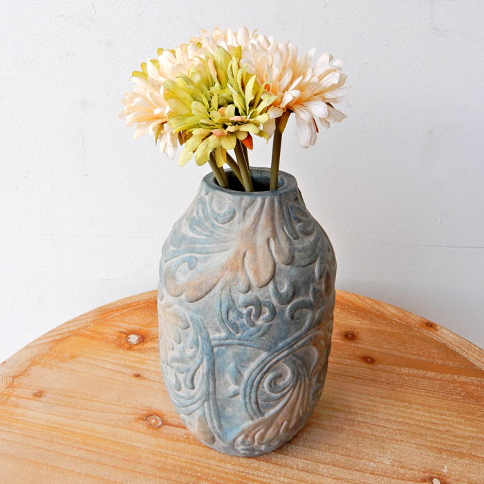テラコッタ　花瓶　大型　置物　オブジェ　アンティーク　傘立て　壺　フラワーベース Sculptureベース 花瓶 花びん 陶器 おしゃれ テラコッタ 傘立て 傘立