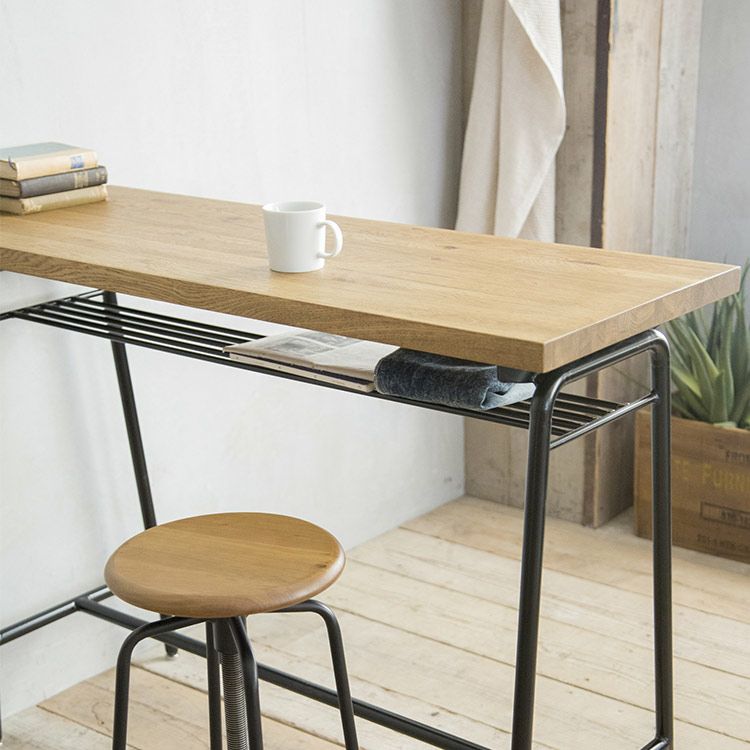 アンティーク カウンターテーブル ナチュラル パソコンデスク