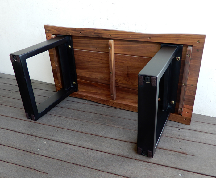 センターテーブル 90幅 ウォールナット カフェテーブル ローテーブル