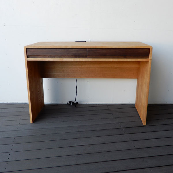 デスク 机 無垢 タモ ウォールナット 無垢材 北欧 パソコン机 仕事机