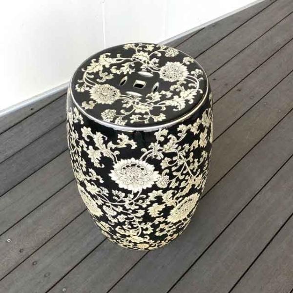 陶器スツール スツール チェア 椅子 イス 腰掛け 花台 ガーデンチェア