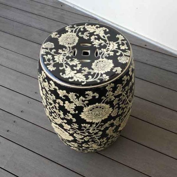 陶器スツール スツール チェア 椅子 イス 腰掛け 花台 ガーデンチェア