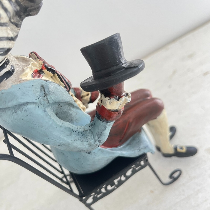 ノーブル・ゼブラ オブジェ 置物 おしゃれ シマウマ しまうま zebra