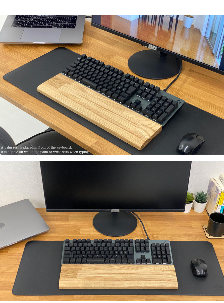 パームレスト 木 ウッド hhkb リストレスト 手首 おしゃれ オーク 無垢 無垢材 ウッドパームレスト 木製 木製パームレスト