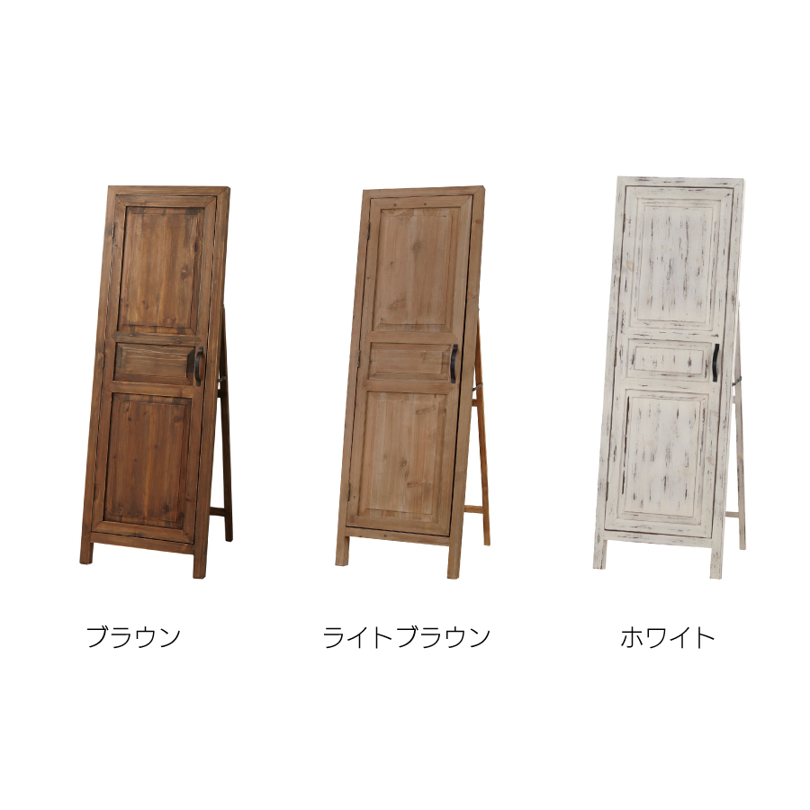 ソーレ ドアミラー 鏡 スタンドミラー ドアの内側にフックとトレー付き