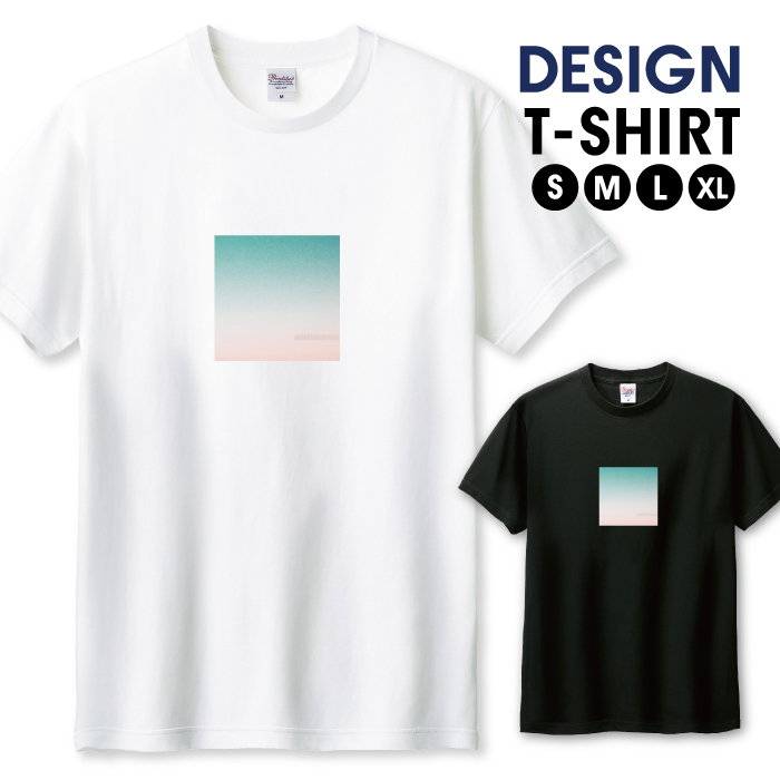 Tシャツ メンズ ユニセックス ホワイト ブラック グラデーション