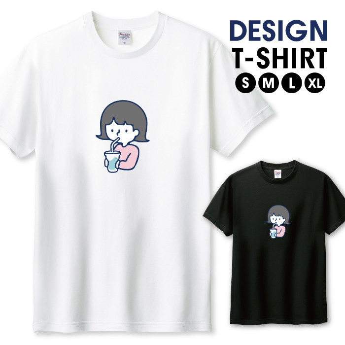 Tシャツ メンズ ユニセックス ホワイト ブラック ゆるキャラ