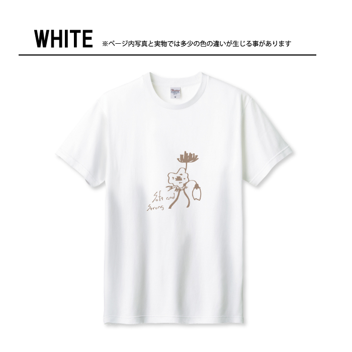 Tシャツ メンズ ユニセックス ホワイト ブラック お花 フラワー