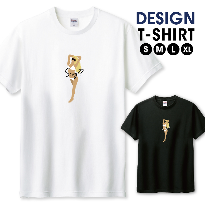 Tシャツ メンズ ユニセックス ホワイト ブラック 女性 セクシー 水着
