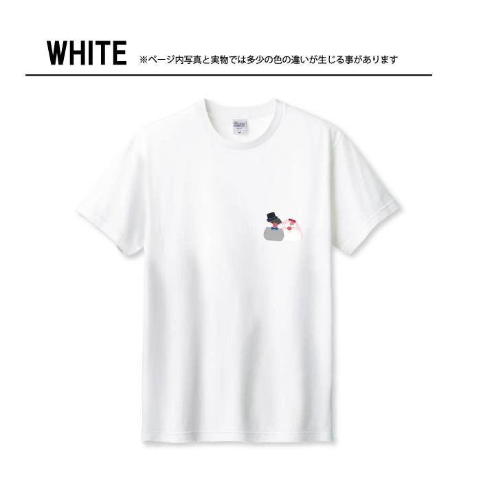 Tシャツ メンズ ユニセックス ホワイト ブラック 文鳥 キャラクター 桜