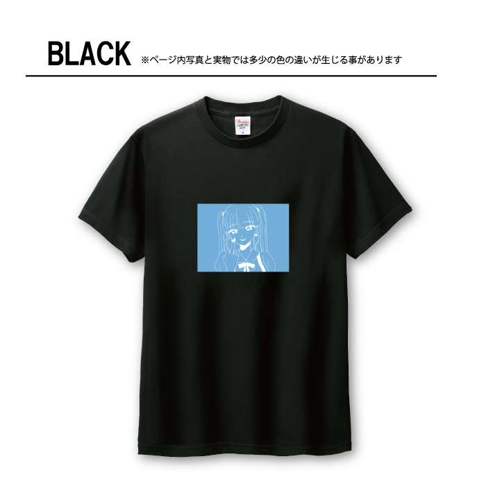Tシャツ メンズ ユニセックス ホワイト ブラック 女の子 量産型