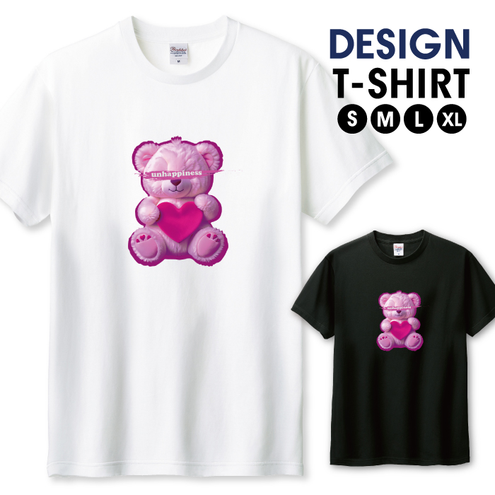 Tシャツ メンズ ユニセックス ホワイト ブラック 病みかわ 病み可愛い