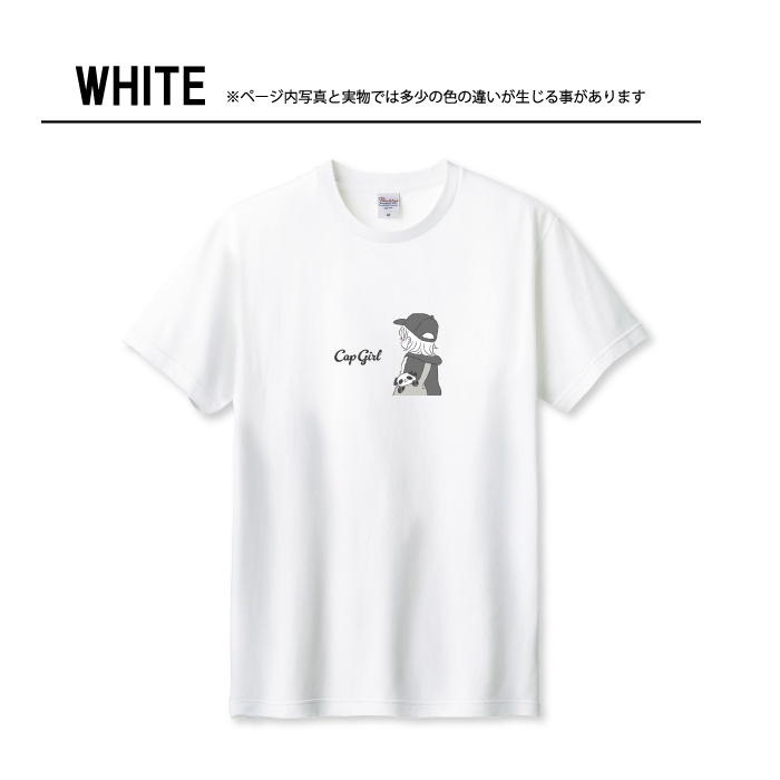Tシャツ メンズ ユニセックス ホワイト ブラック キャップ キャップ