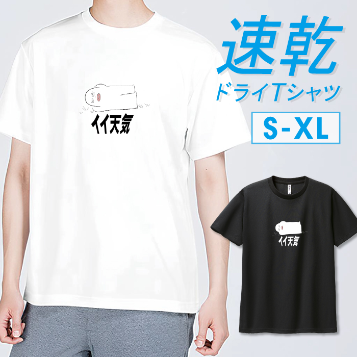 Tシャツ ドライTシャツ 速乾 吸汗 スポーツ ホワイト ブラック