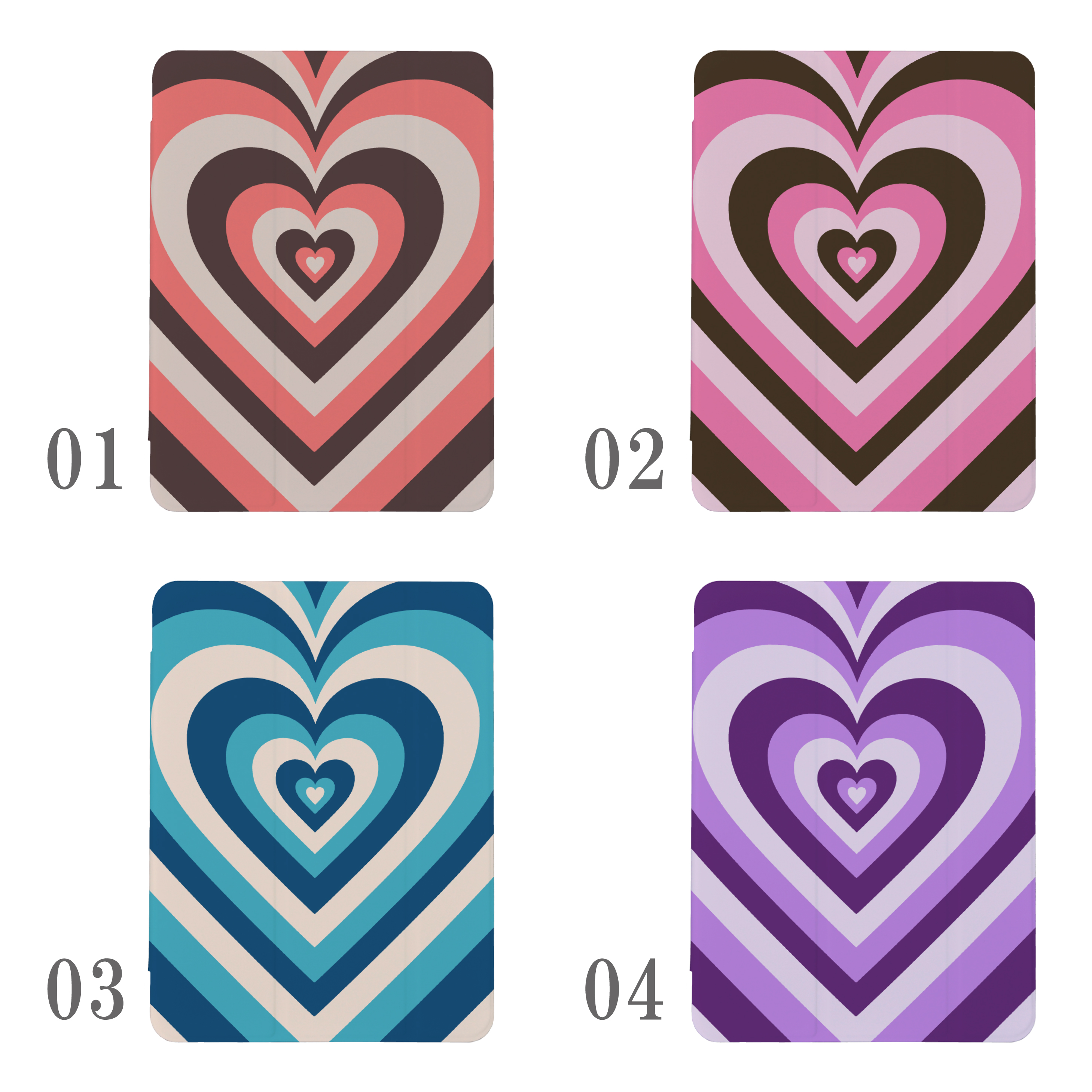 iPad 第9世代 ケース カバー アイパッド iPadケース ハートマーク