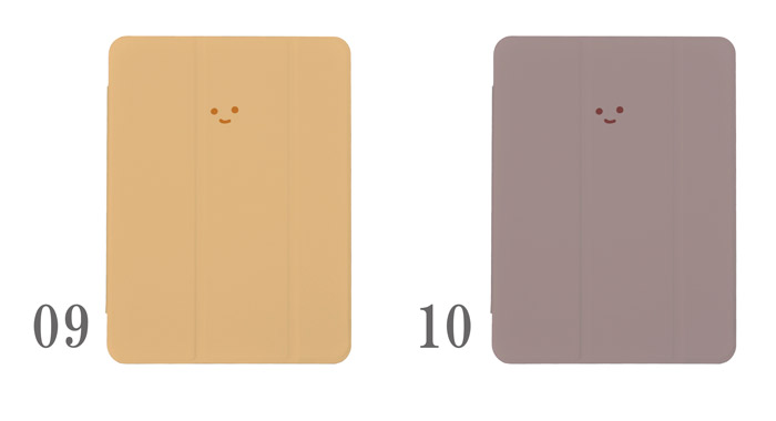 ipadケース a16 第11世代 第9世代 ipadカバー くすみカラー ニコちゃん