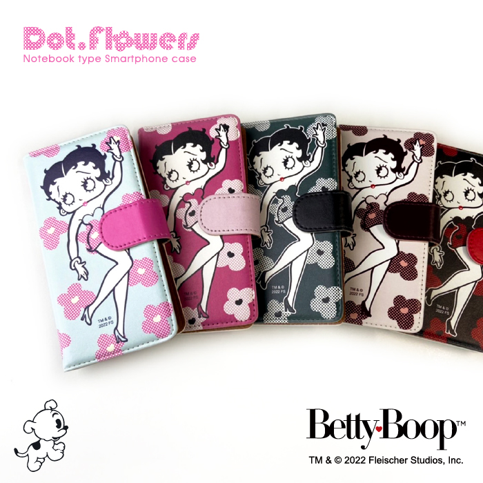 BETTY BOOP（ベティ ブープ） 全機種対応 手帳型ケース キャラクター