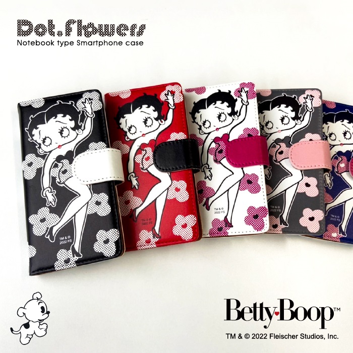 BETTY BOOP（ベティ ブープ） 全機種対応 手帳型ケース キャラクター