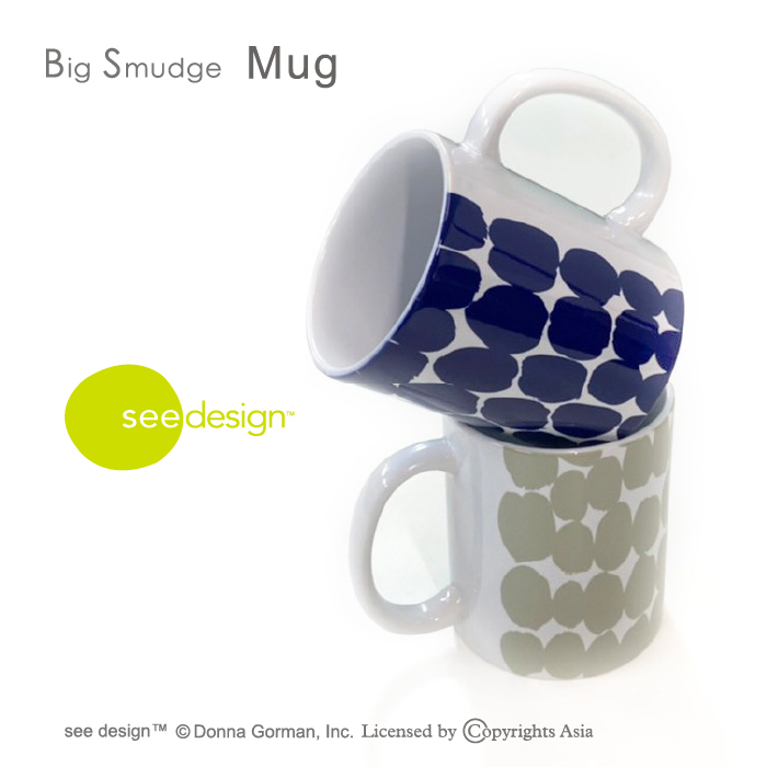 see design(TM) シーデザイン マグカップ Big Smudge ドット柄