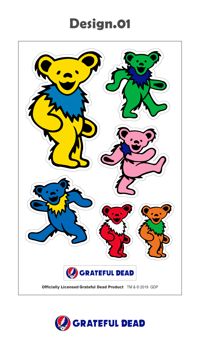 ステッカー GRATEFUL DEAD グレイトフル デッド キャラクター