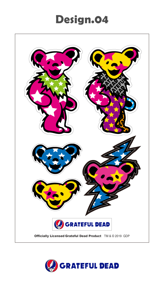 ステッカー GRATEFUL DEAD グレイトフル デッド キャラクター シール