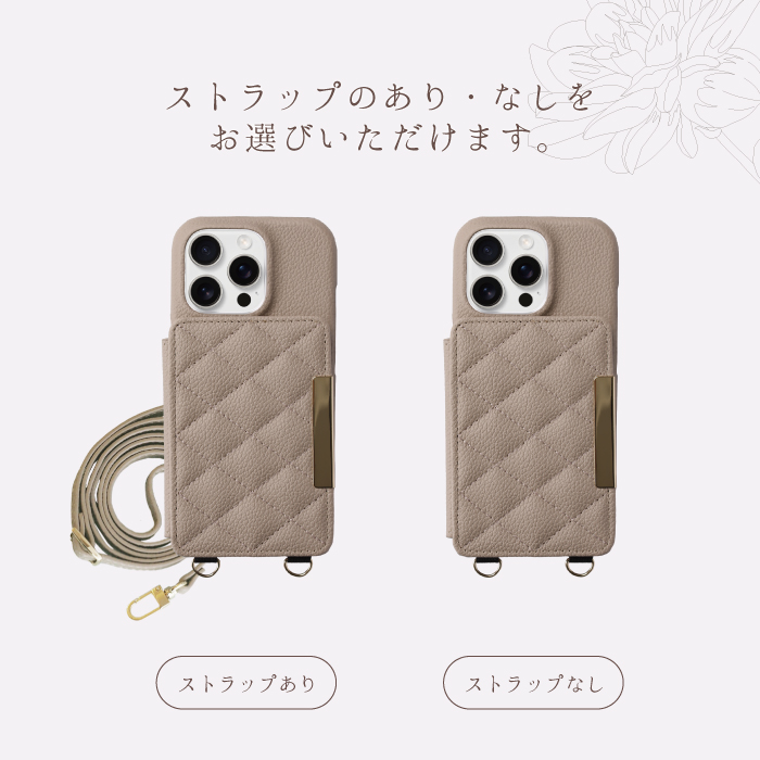 スマホケース キルティング ショルダー Goo...の詳細画像3