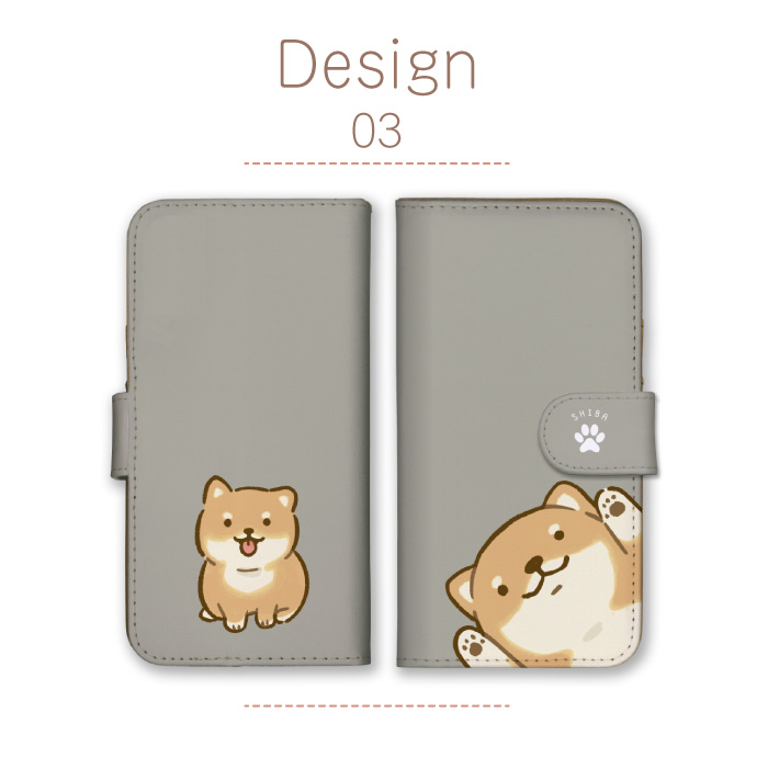 iPhone14ProMax ケース 手帳型 カバー 柴犬 しばいぬ シバケン 豆しば