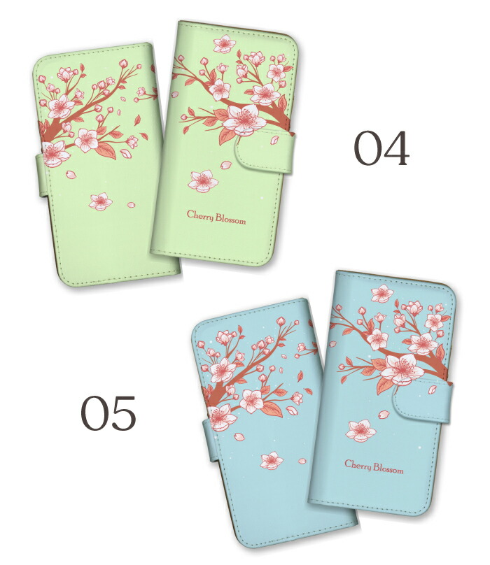 Xperia 5 IV SO-54C SOG09 A204SO XQ-CQ44 ケース 手帳型 カバー 桜