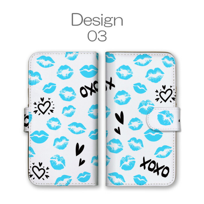 iPhone 16 ケース 手帳型 カバー キスマーク キス クチビル リップ