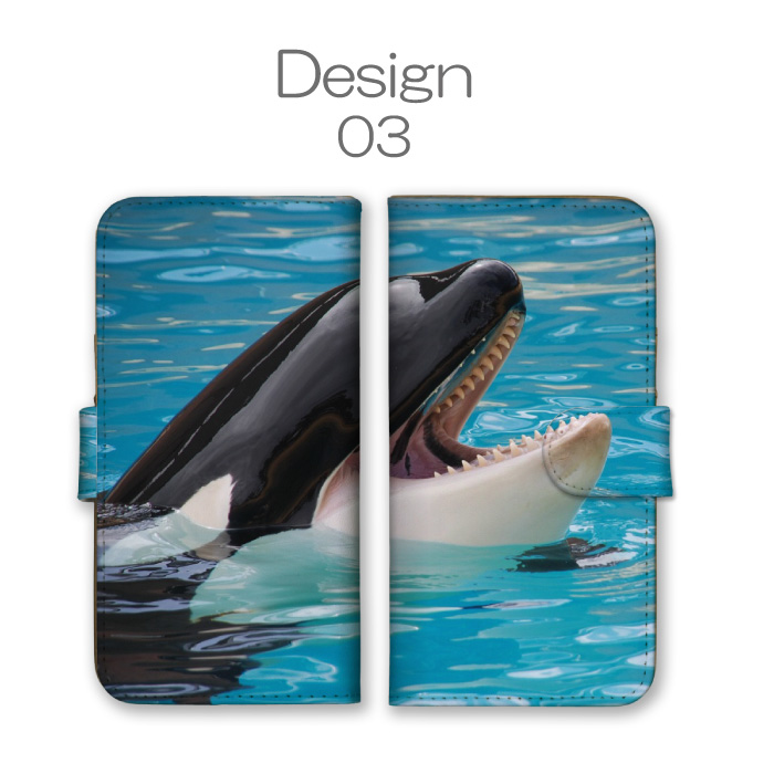 Google Pixel 9a ケース 手帳型 カバー シャチ 鯱 海 海の生き物 海の
