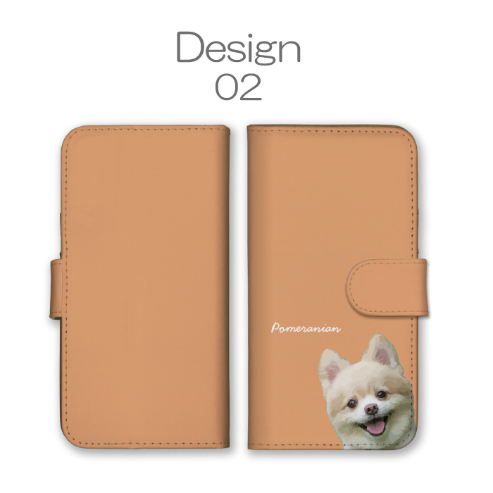 Google Pixel 8a ケース 手帳型 カバー 犬 トイプードル ポメラニアン