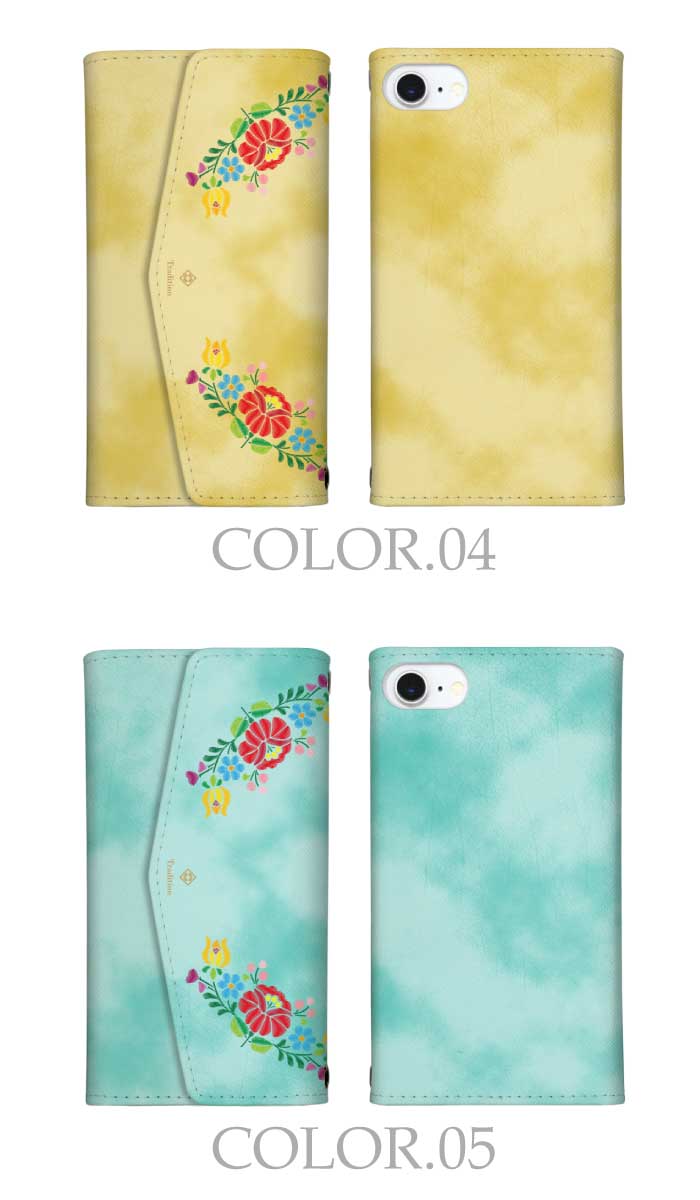 nubia S 5G ケース 三つ折り カバー ハンガリー 刺繍柄 デニム 花柄