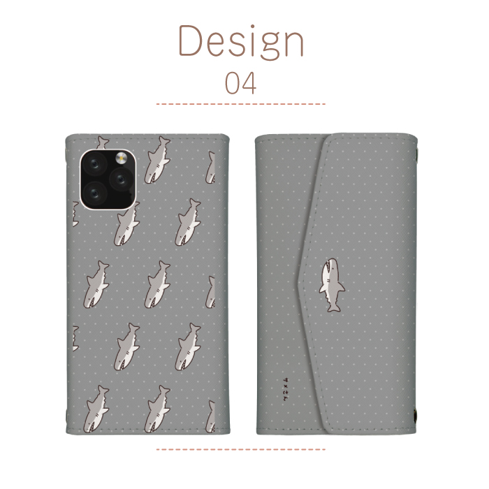 Google Pixel 7a ケース 手帳型 カバー サメ 鮫 イラスト 魚 可愛い